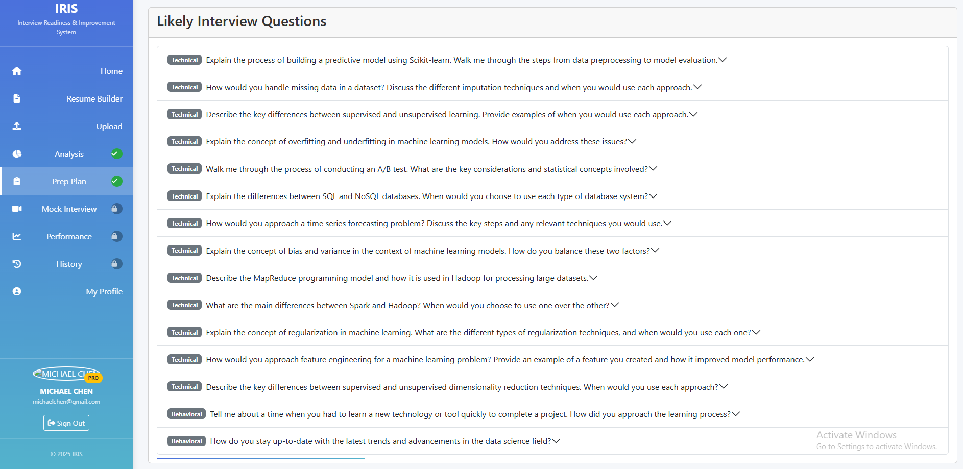 Likely Interview Questions
